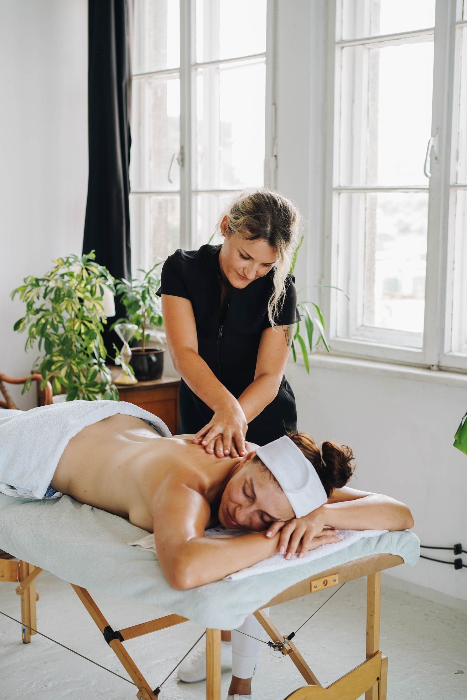 Massage privé réalisé directement dans une villa